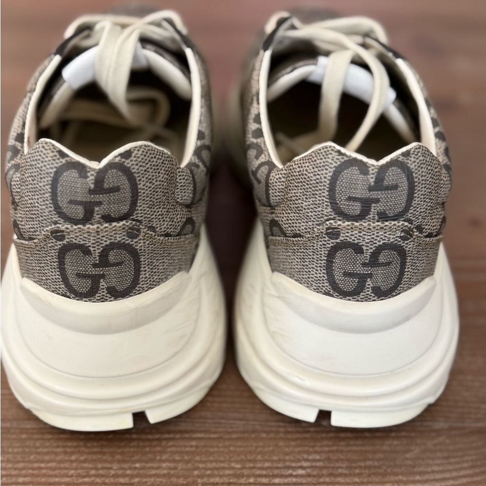 Gucci GG Canvas Sneakers | Neutral Monogram | - Picture 3 of 8